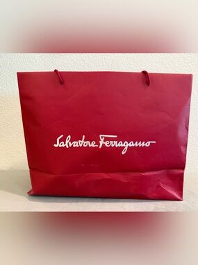 Salvatore Ferragamo Large Women's Red Shopping Bag